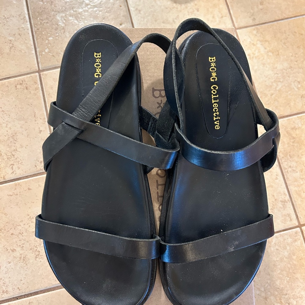 Black Strappy Sandals